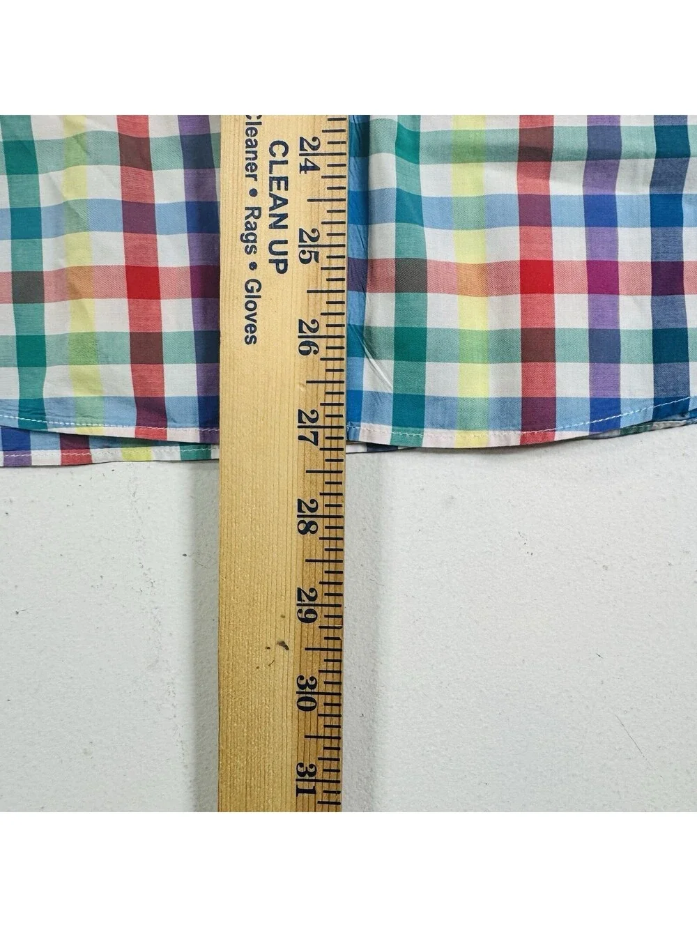 J Crew Lightweight Shirt Long Sleeve Colorful Plaid Slim Fit Men’s Size Large